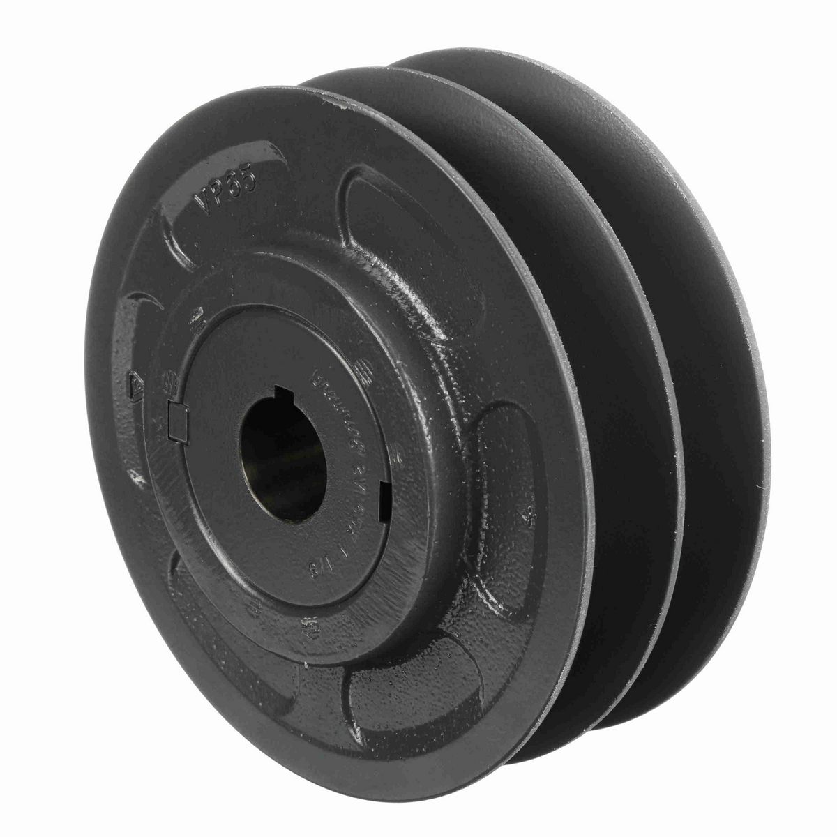 Browning 2 Groove Cast Iron Finish Bore FHP Variable Pitch Sheave - 2VP65X 1 1/8