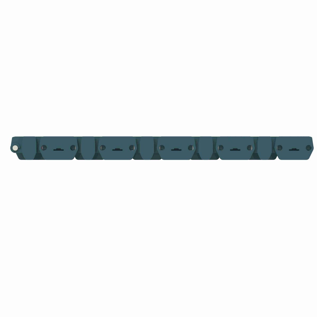 Rexnord 1000RRR Straight Running Raised Rib Rail Track, Material: Green Low Friction Acetal, Width: 28mm, Pitch: 1in - 871.00.03