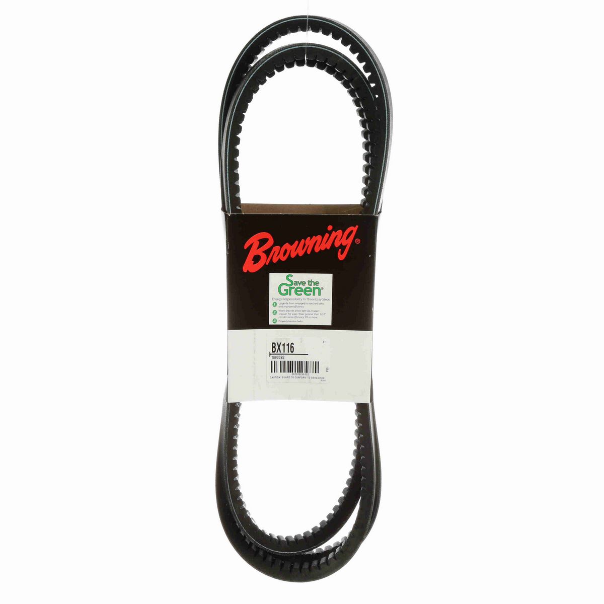 Browning EPDM Notched Belt 98% Efficient - BX116