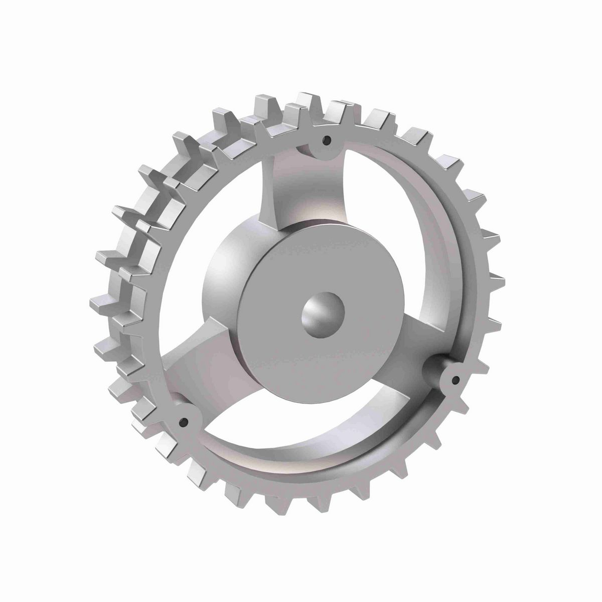 Rexnord 820 Series Solid One Piece Cast Iron Sprocket with 27 Teeth and a 3/4in Round Rough Stock Bore (RSB) - 401-163-2