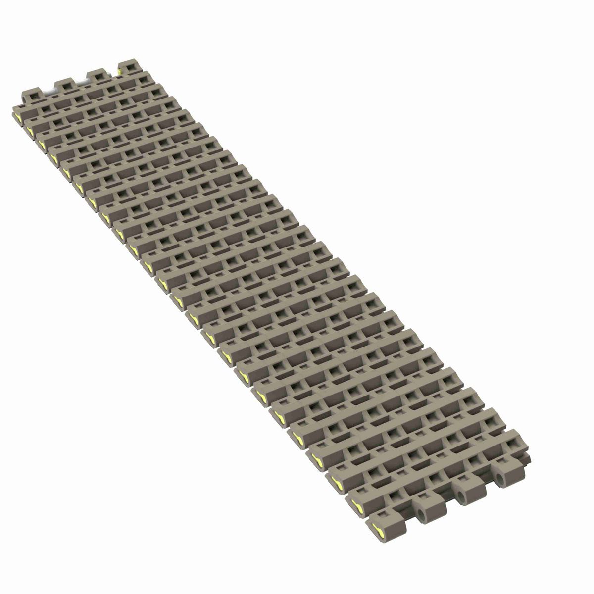 Rexnord 1505 RubberTop® Straight Running RubberTop®, Material: Grey Tough Composite, Width: 3in, Pitch: 15mm - TCF1505-3