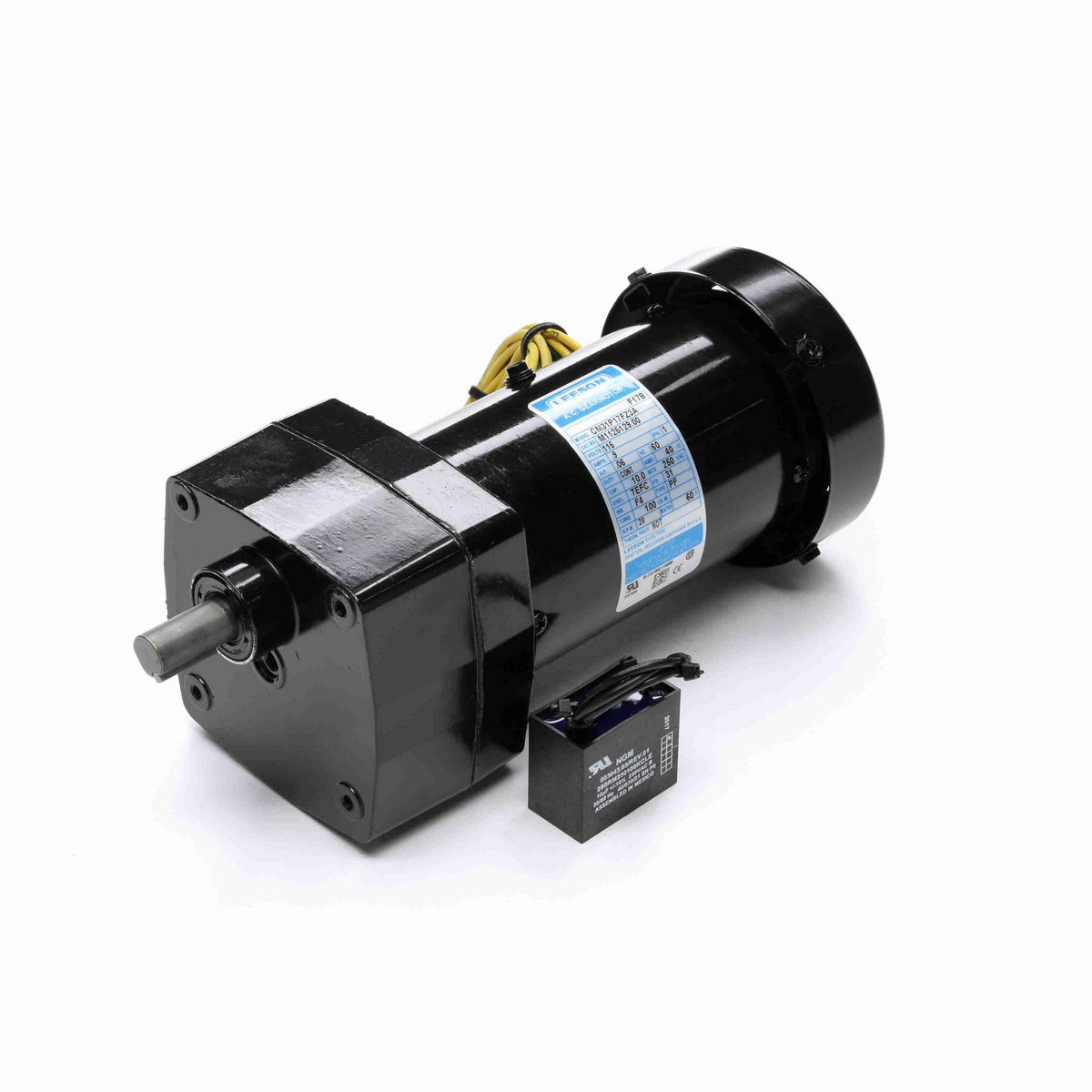 LEESON Parallel Shaft Gearmotor, 0.06 HP, 1 Ph, 60 Hz, 115 V, 28 RPM, 31 Frame, TEFC - M1125129.00