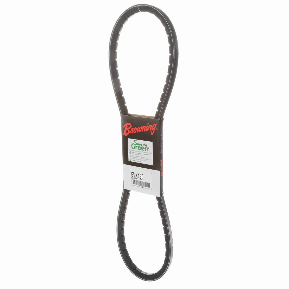 Browning EPDM Notched Belt 98% Efficient - 5VX490