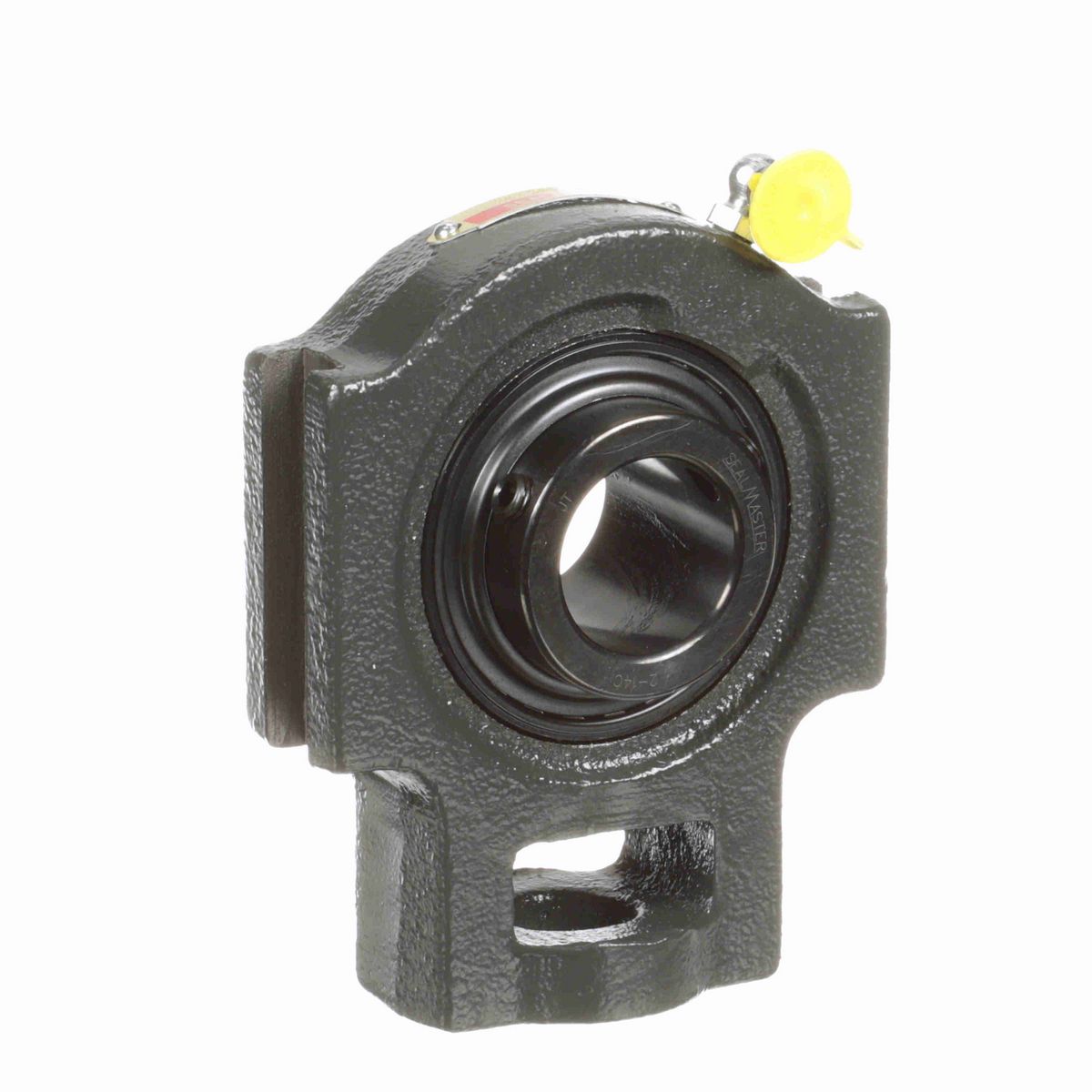 Sealmaster Mounted Cast Iron Wide Slot Take Up Ball Bearing - 52100 Bearing Steel, Black Oxided - Setscrew Lock - ST-20C