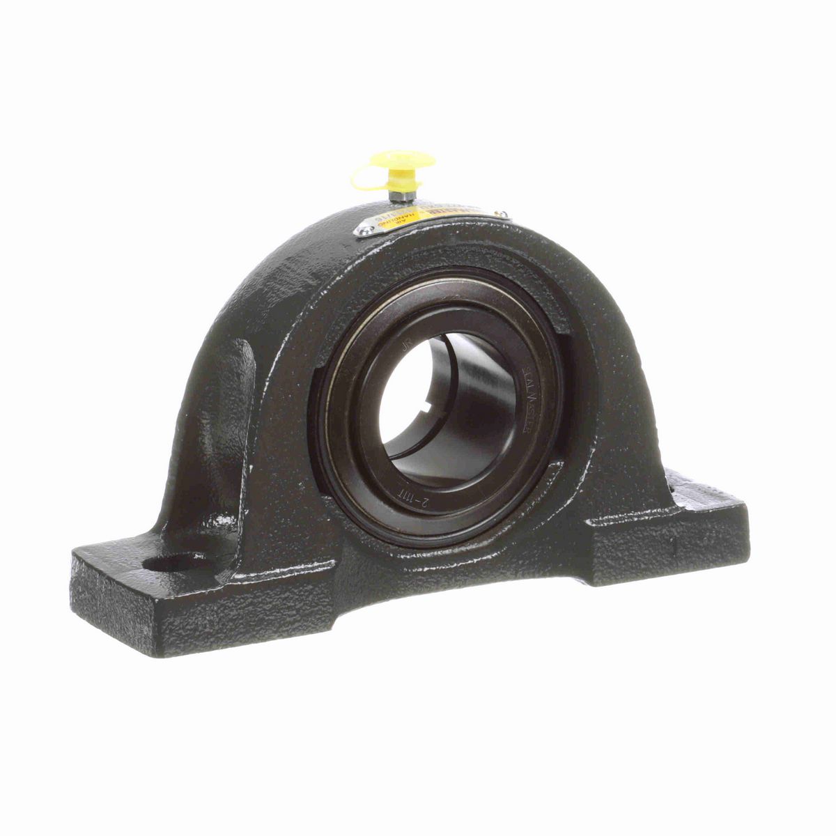Sealmaster Mounted Cast Iron Two Bolt Pillow Block Ball Bearing - 52100 Bearing Steel, Black Oxided - Concentric Lock - Air Handling Housing Fit, Noise Tested - NP-27T CXU