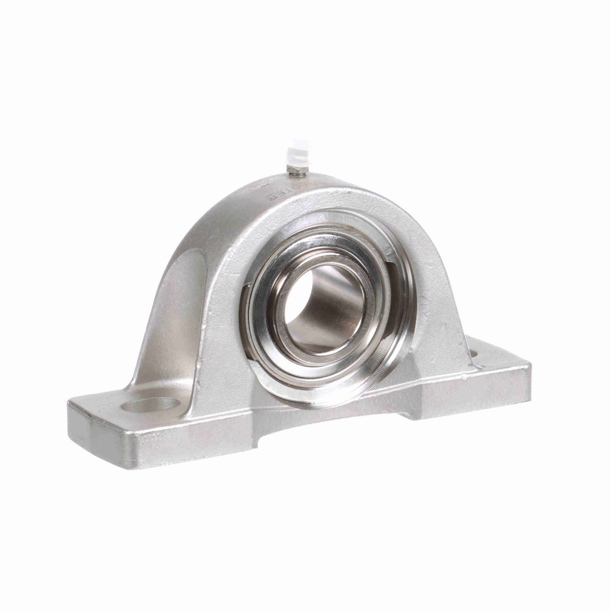 Sealmaster Mounted Stainless Steel Two Bolt Pillow Block Ball Bearing - 52100 Bearing Steel, Phosphorus Nickel Coated - Setscrew Lock - Corrosion Resistant - CRPS-PN19