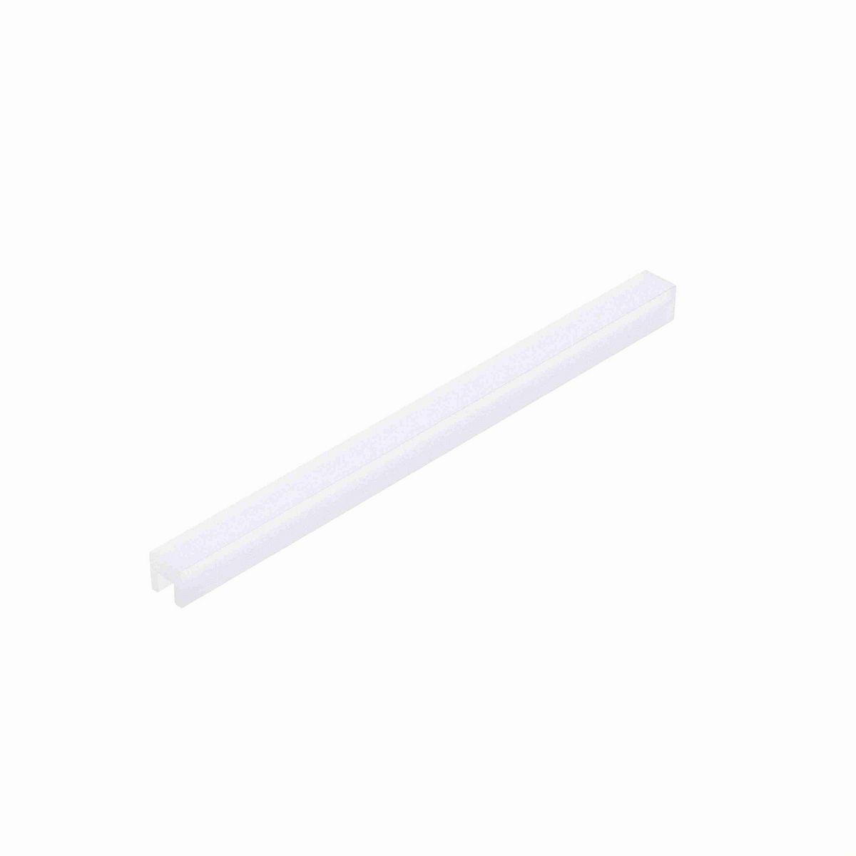 System Plast Bar Cap: 0.75"W X 0.75"H X 240"L White UHMW-PE - VG-P38HD-20