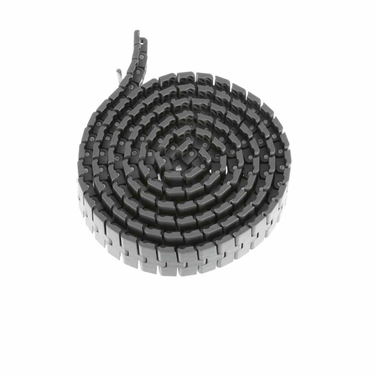 System Plast 2250FT-M Side-flexing Solid Top, Material: Gray Low Friction, Width: 3.3in, Pitch: 1in - LFG2250FT-M-K330