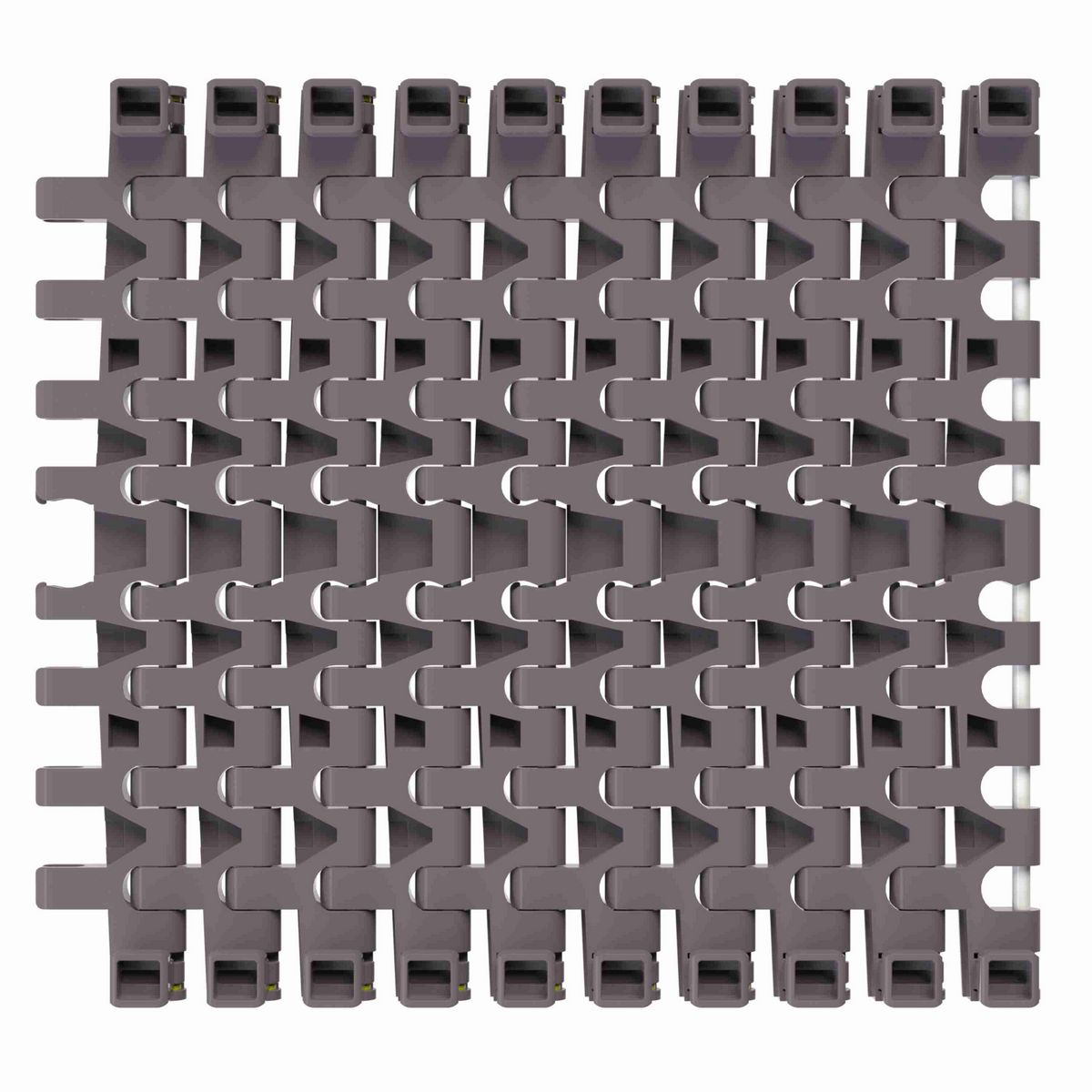 Rexnord 7956GT Side-flexing Flush Grid, Material: Brown High Performance, Width: 12in, Pitch: 1.25in - 81450631