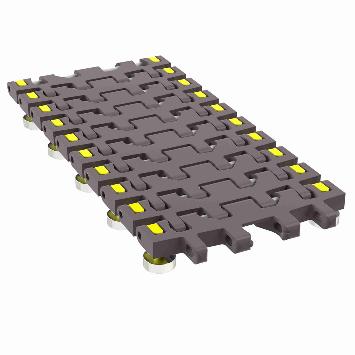 Rexnord 7956B Side-flexing Flush Grid, Material: Brown High Performance, Width: 6in, Pitch: 1.25in - 10464495