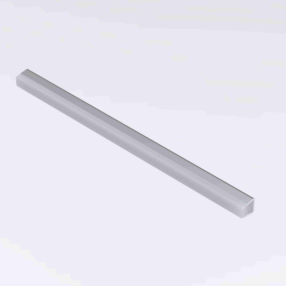 System Plast Flat Guide Rail: 0.49"W X 0.67"H X 96"L Grey PTFE - VG-SSF-HT-8