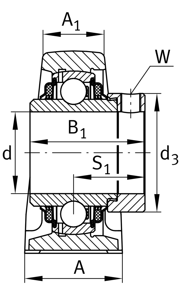 Узел стационарного корпуса TASE25-XL-N (TASE25-N)