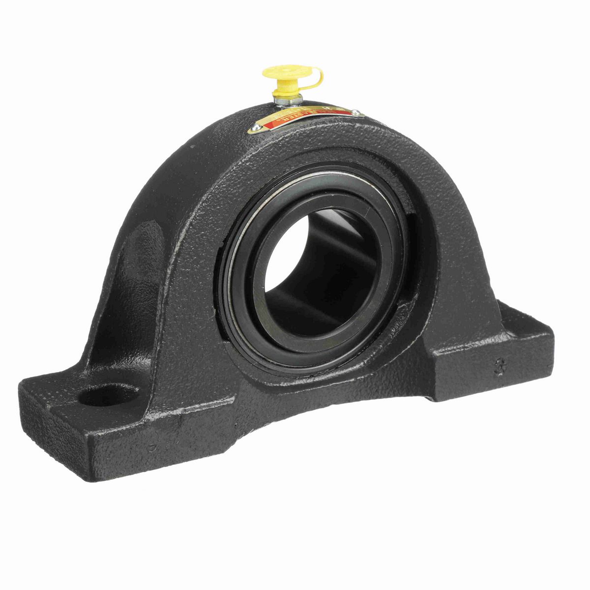 Sealmaster Mounted Cast Iron Two Bolt Pillow Block Ball Bearing - 52100 Bearing Steel, Black Oxided - Setscrew Lock - NP-31