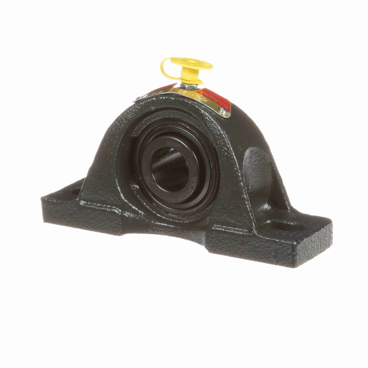 Sealmaster Mounted Cast Iron Two Bolt Low Base Pillow Block Ball Bearing - 52100 Bearing Steel, Black Oxided - Concentric Lock - NPL-12T