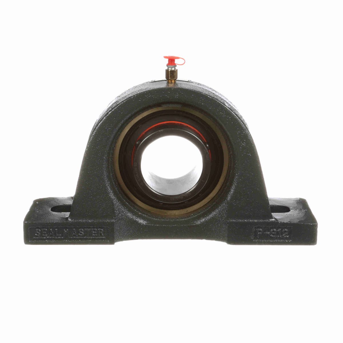 Sealmaster Mounted Cast Iron Two Bolt Pillow Block Ball Bearing - 52100 Bearing Steel, Black Oxided - Lock - S-3081-M43