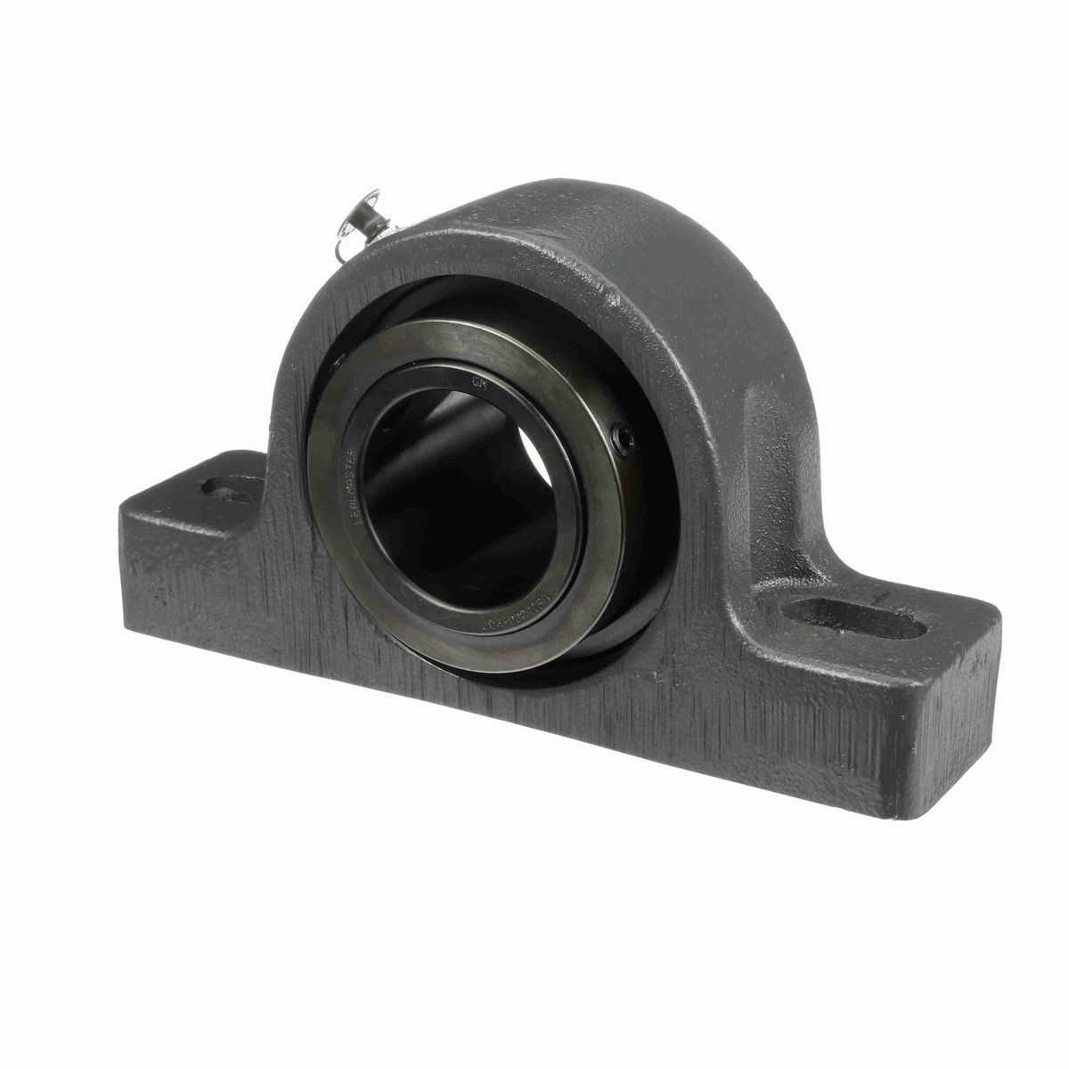 Sealmaster Mounted Ductile Iron Two Bolt Pillow Block Spherical Roller - 52100 Bearing Steel, Black Oxided - Collar Mount Lock - USRBE5000-207