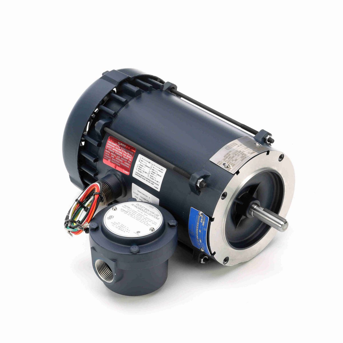 LEESON Explosion Proof Motor, 0.33 HP, 1 Ph, 60 Hz, 115/208-230 V, 3600 RPM, 56C Frame, EPFC - 111095.00