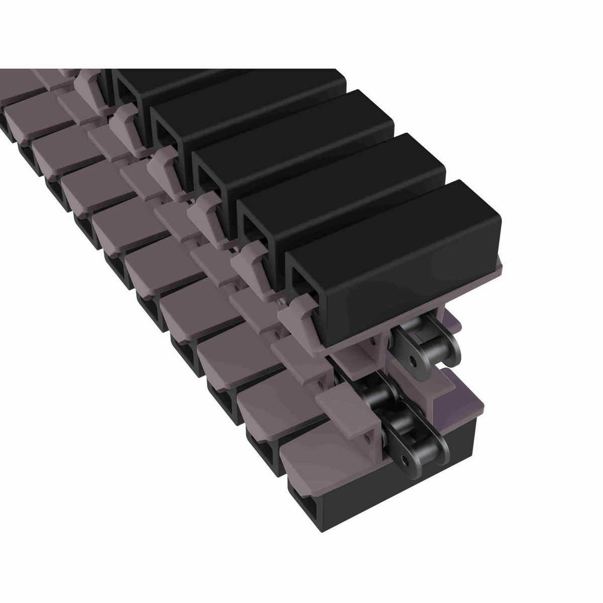 Rexnord 1873TAB SideGrip™ Side-flexing, Material: Brown High Performance, Width: 3.75in, Pitch: 1.5in - 81440067