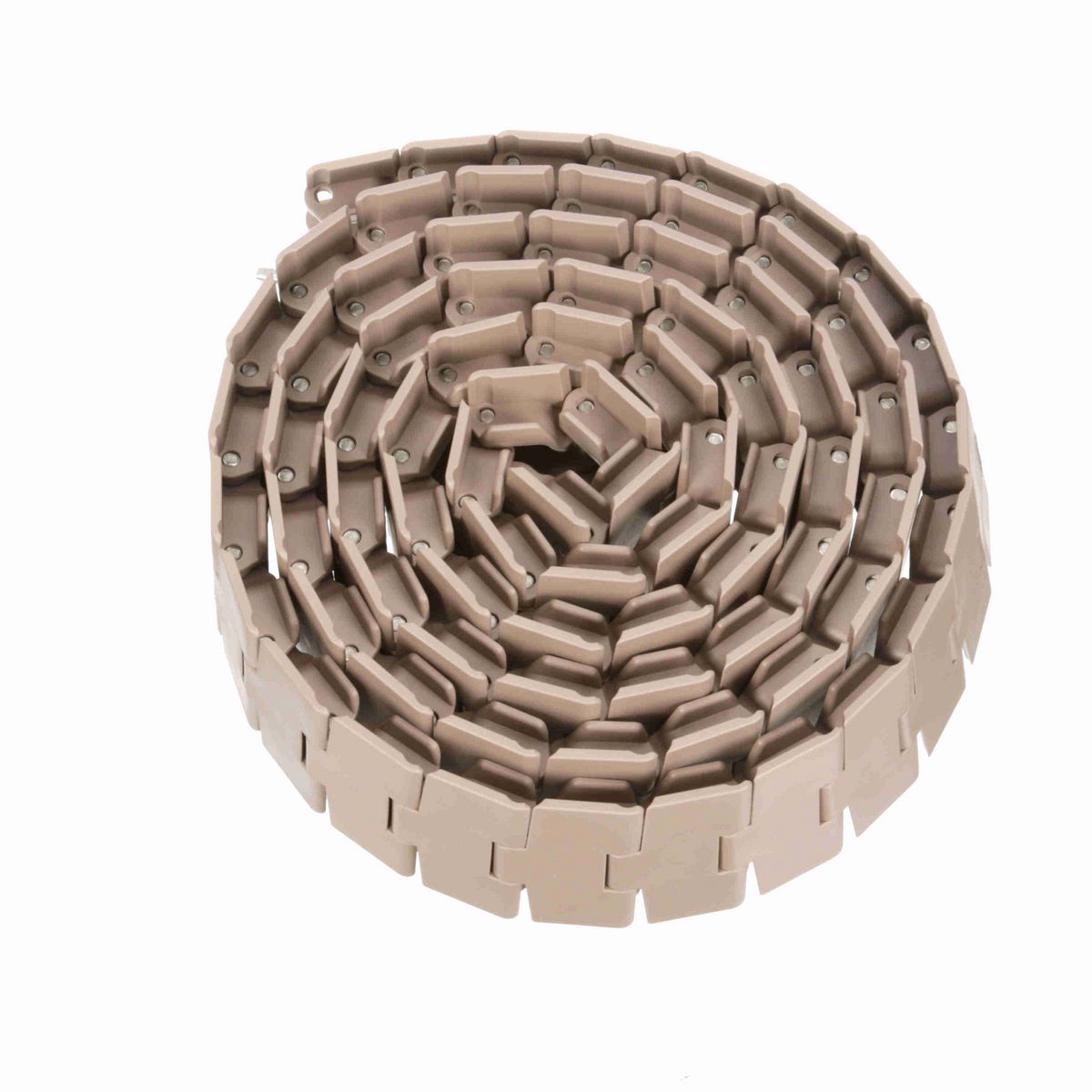 System Plast 880TAB Side-flexing Solid Top, Material: Tan Low Friction, Width: 3.3in, Pitch: 1.5in - LF880TAB-K330