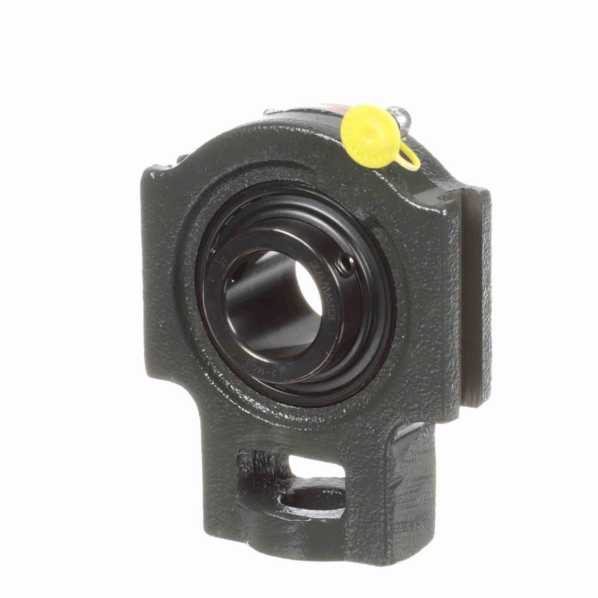 Sealmaster Mounted Cast Iron Wide Slot Take Up Ball Bearing - 52100 Bearing Steel, Black Oxided - Setscrew Lock - ST-20C