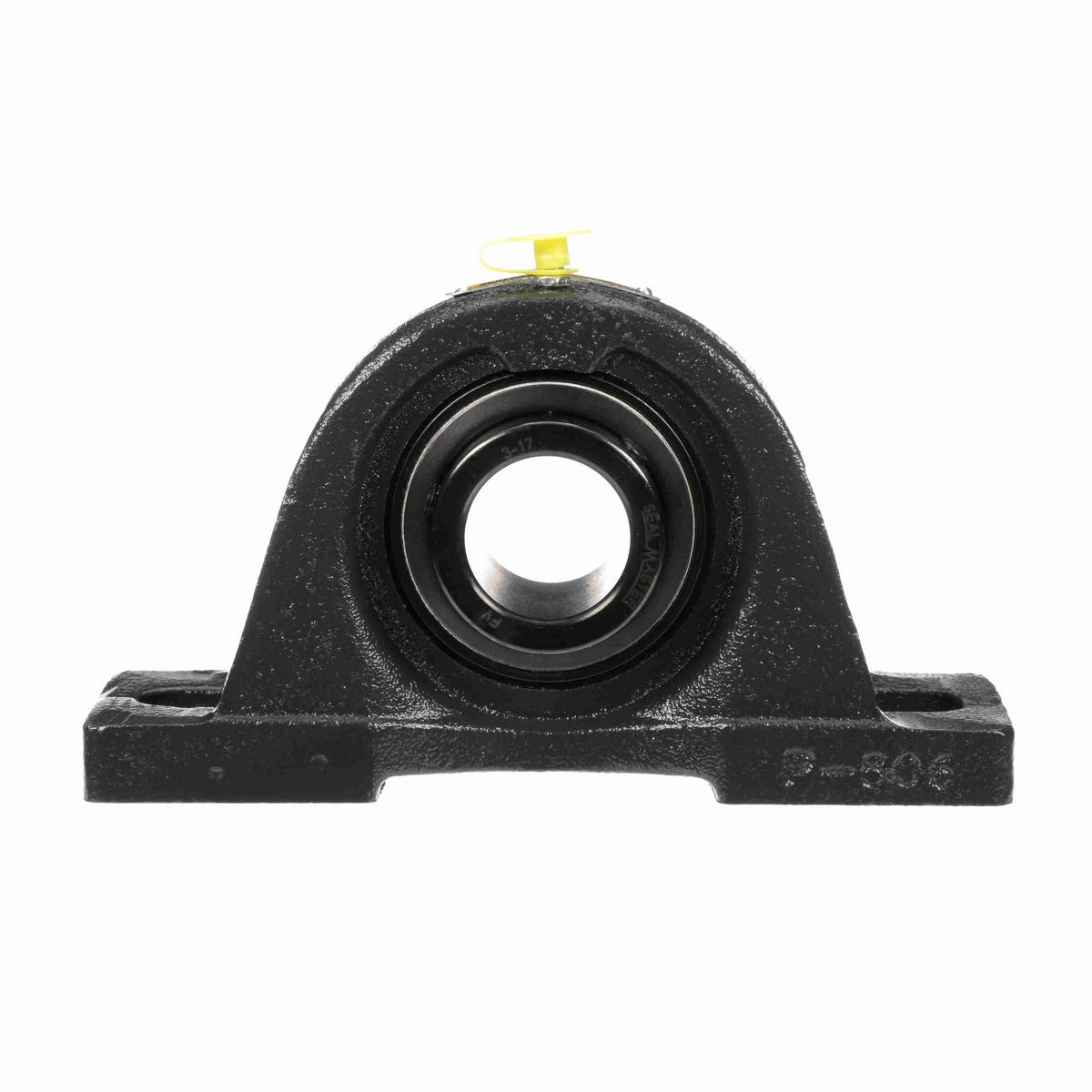 Sealmaster Mounted Cast Iron Two Bolt Pillow Block Ball Bearing - 52100 Bearing Steel, Black Oxided - Setscrew Lock - Air Handling Housing Fit, Noise Tested - SPM-23 CXU