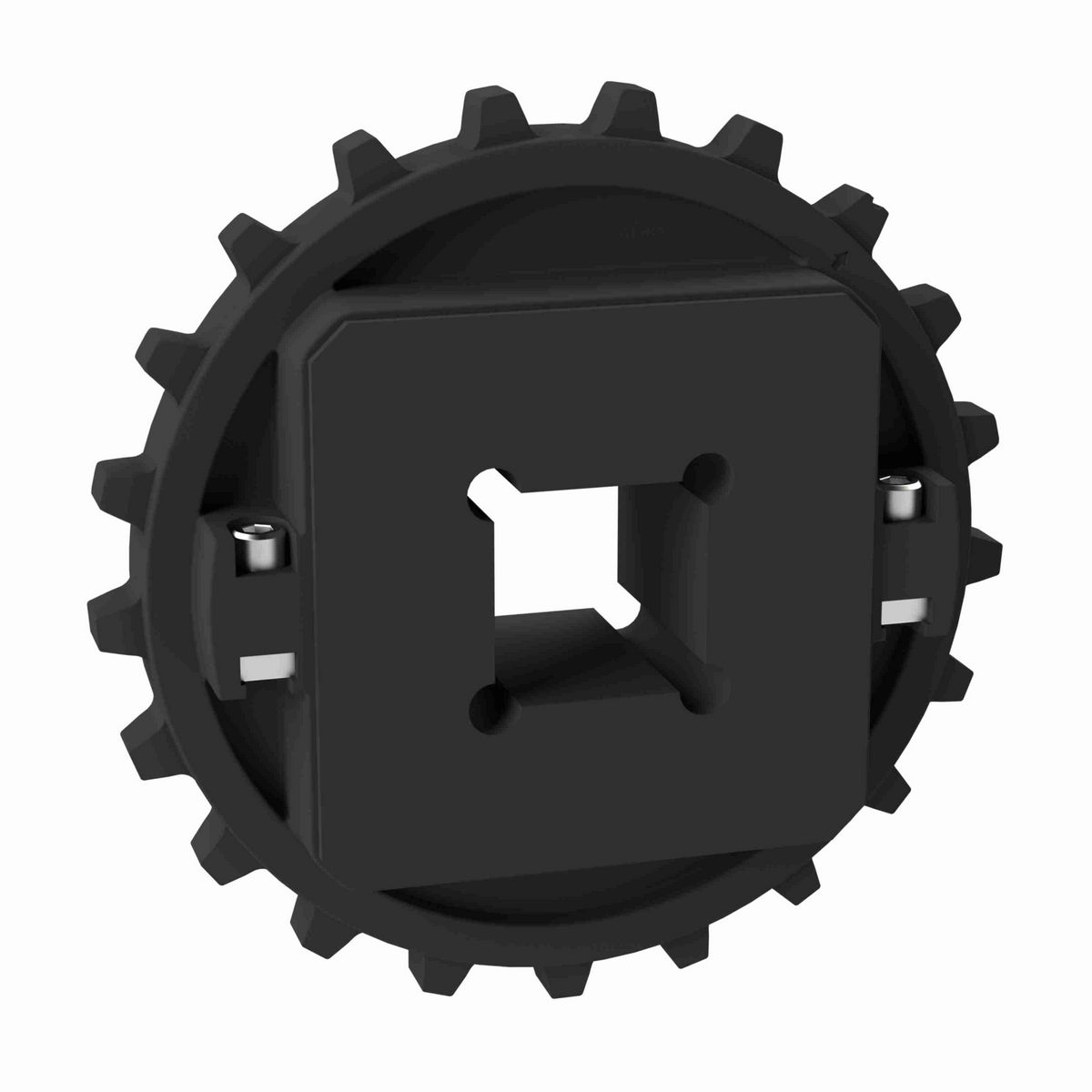Rexnord 7700 Series Split Molded Nylon Sprocket with 21 Teeth and a 1-1/2in Square Bore - 614-126-1