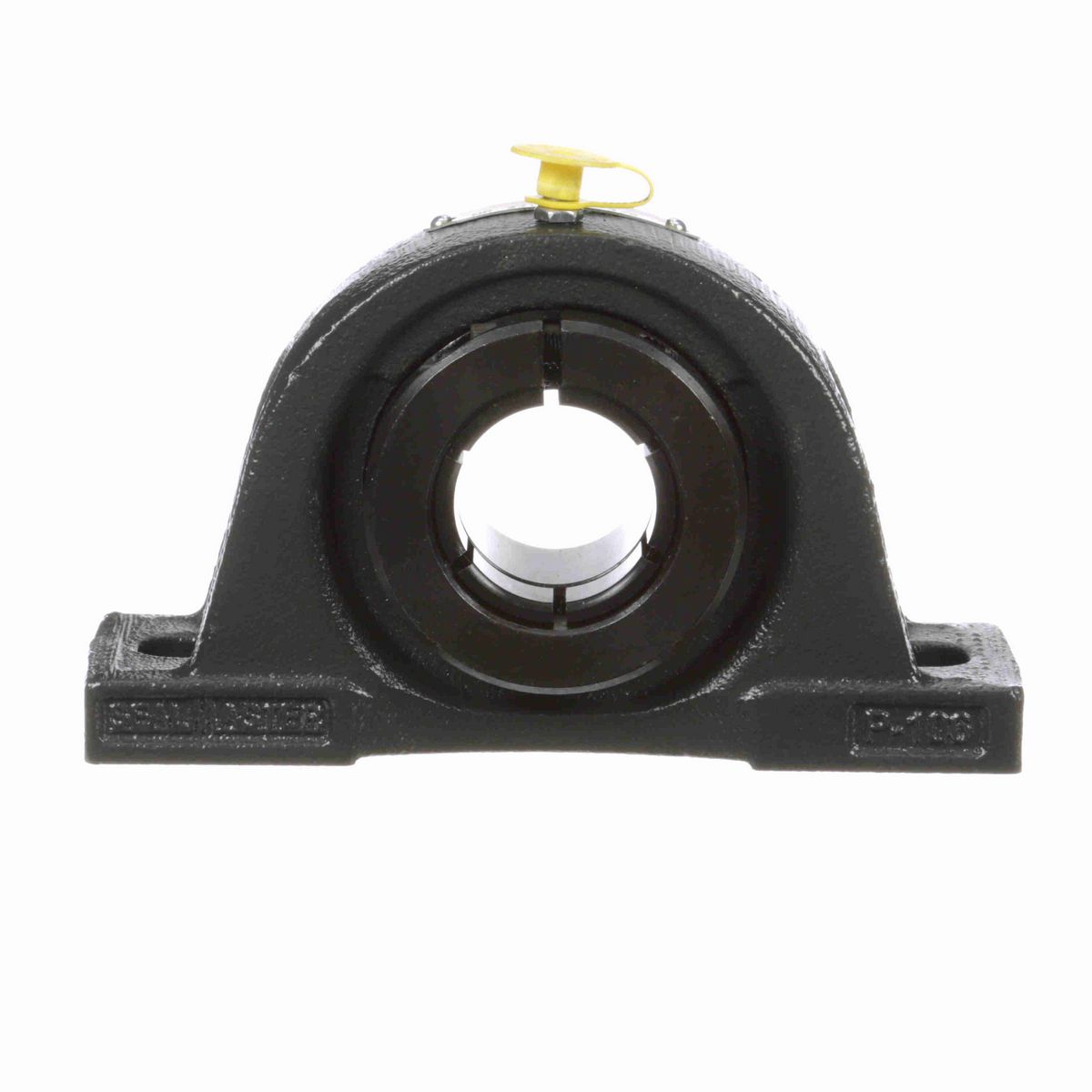 Sealmaster Mounted Cast Iron Two Bolt Pillow Block Ball Bearing - 52100 Bearing Steel, Black Oxided - Concentric Lock - NP-22TC