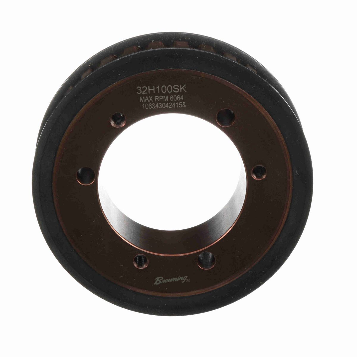 Browning Steel Bushed Bore Gearbelt Pulley - 32H100SK