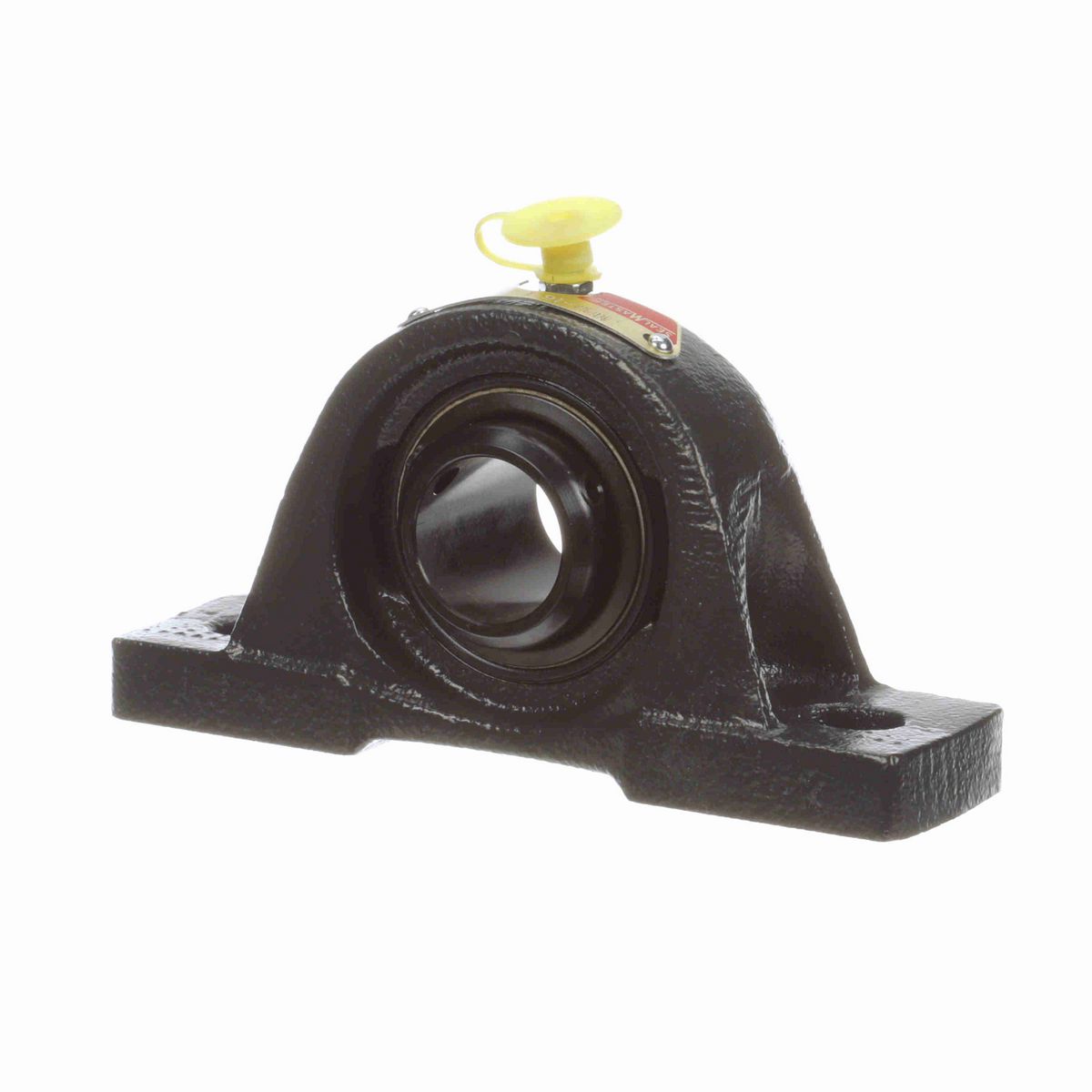 Sealmaster Mounted Cast Iron Two Bolt Pillow Block Ball Bearing - 52100 Bearing Steel, Black Oxided - Double Setscrew Lock - NPD-16