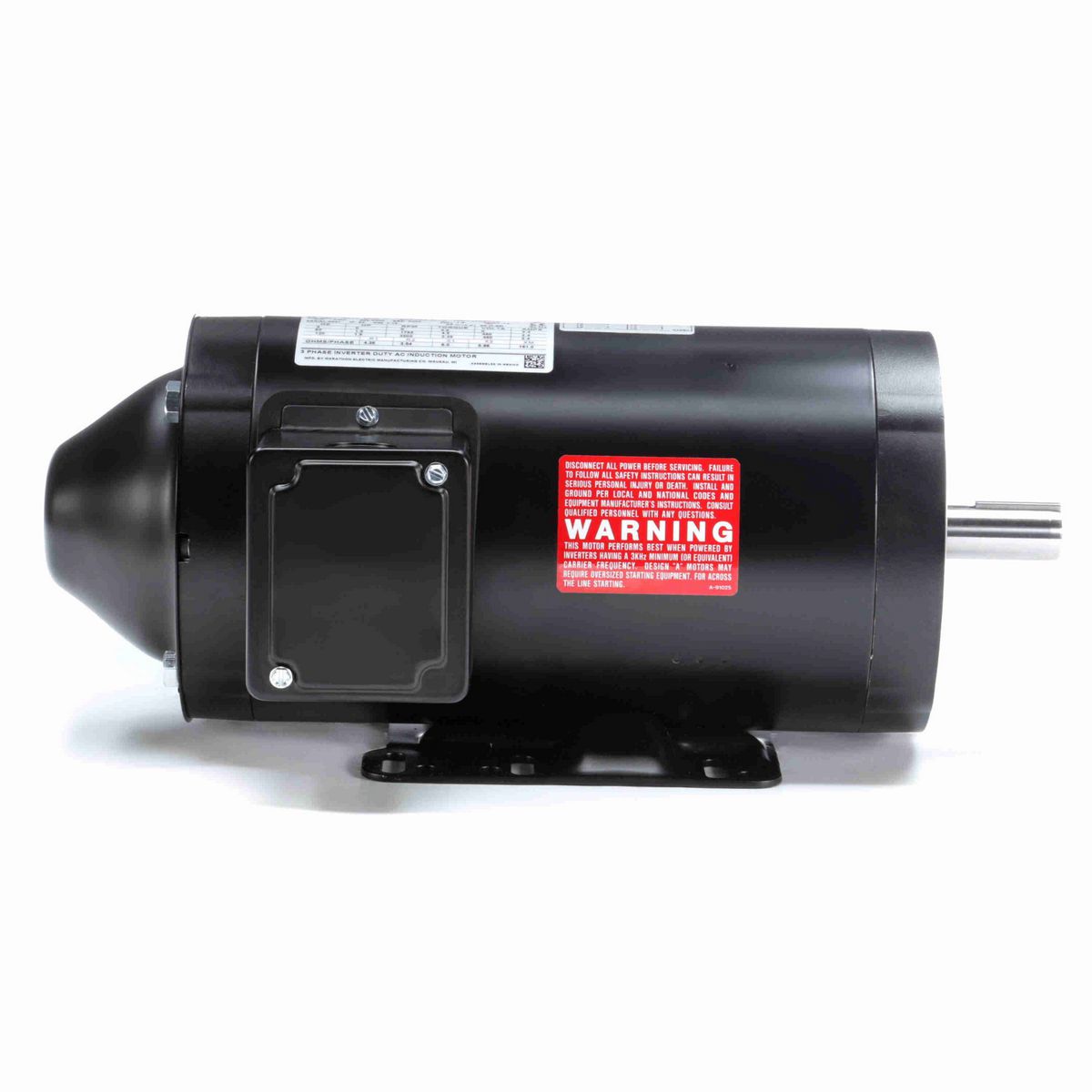 LEESON Speed Ratio Motor, 1.50 HP, 3 Ph, 60 Hz, 230/460 V, 1800 RPM, 145TC Frame, TENV - Y538