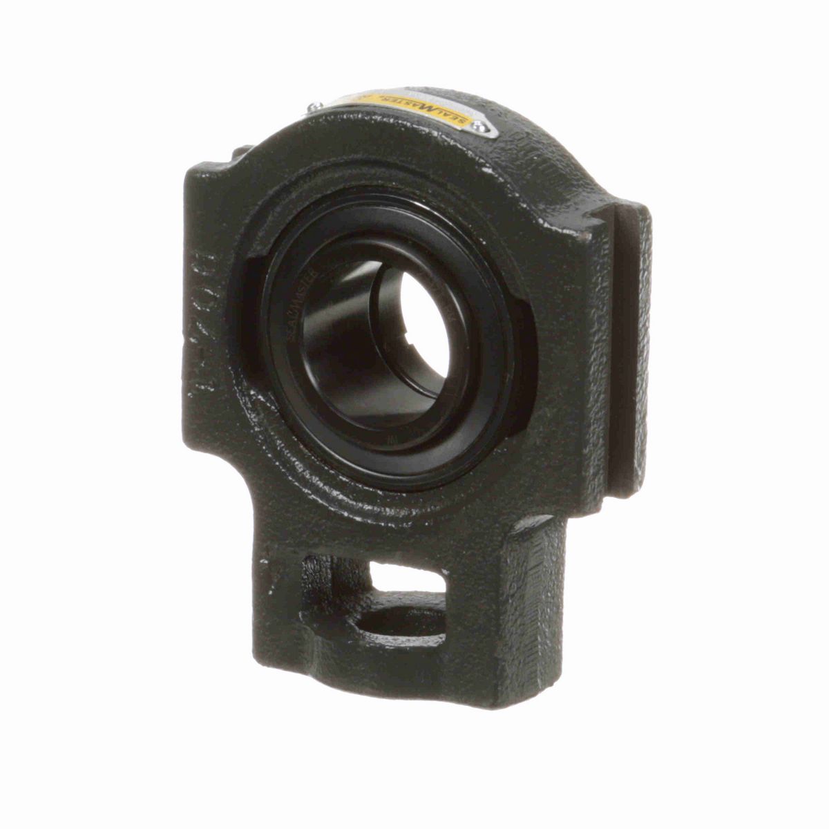 Sealmaster Mounted Cast Iron Wide Slot Take Up Ball Bearing - 52100 Bearing Steel, Black Oxided - Concentric Lock - Reduced Maintenance - Lubed for Life - ST-23T RM