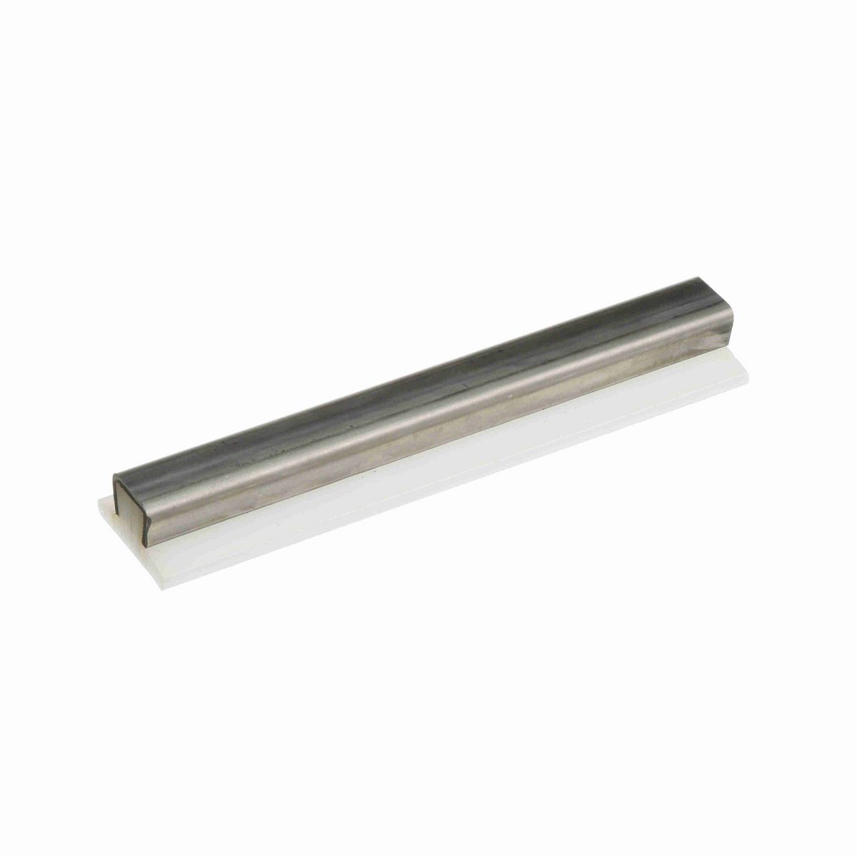 System Plast Wide Flat Guide Rail: 1.25"W X 0.69"H X 120"L White UHMW-PE - VG-SSWFS-1.25-10