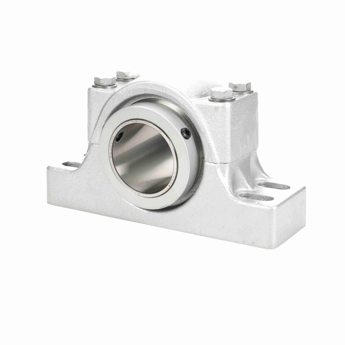 Sealmaster Mounted Flouropolymer Coated Cast Iron Four Bolt Pillow Block Tapered Roller - 52100 Bearing Steel - Double Collar Mount Lock - Corrosion Resistant - RPB 400-C4 CR