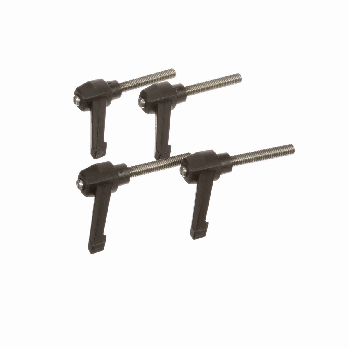 System Plast Ratchet Handle (Male); Thread: 5/16-18, Handle Length: 2.16-in Stud Length: 1.97-in, Color: Black - RH-20-BK-MS51618-50