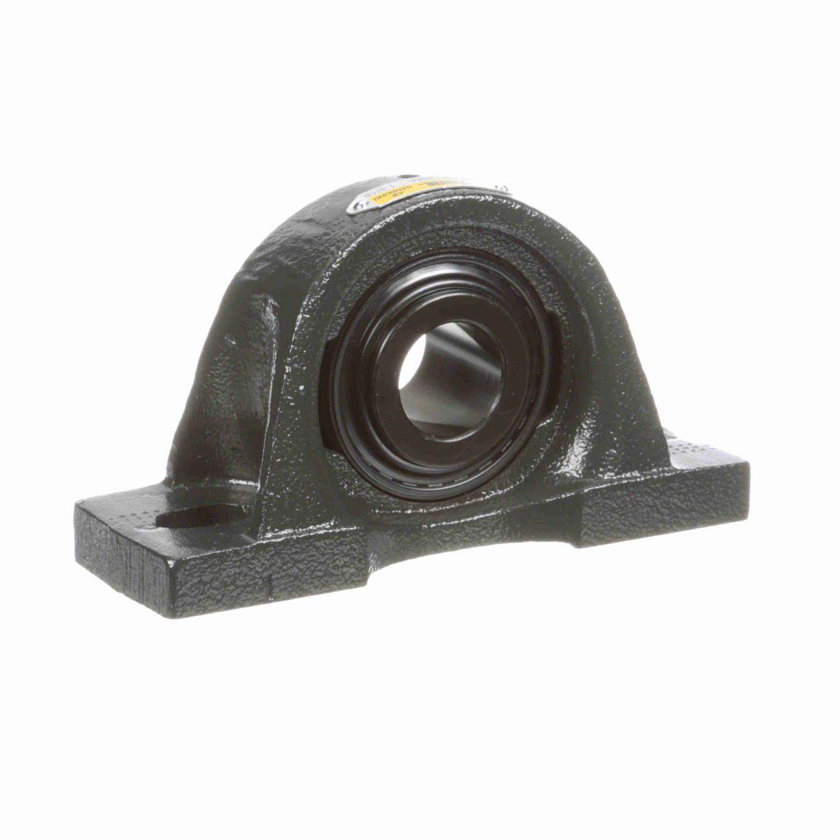 Sealmaster Mounted Cast Iron Two Bolt Pillow Block Ball Bearing - 52100 Bearing Steel, Black Oxided - Setscrew Lock - Reduced Maintenance - Lubed for Life - Air Handling - MP-19C RMA