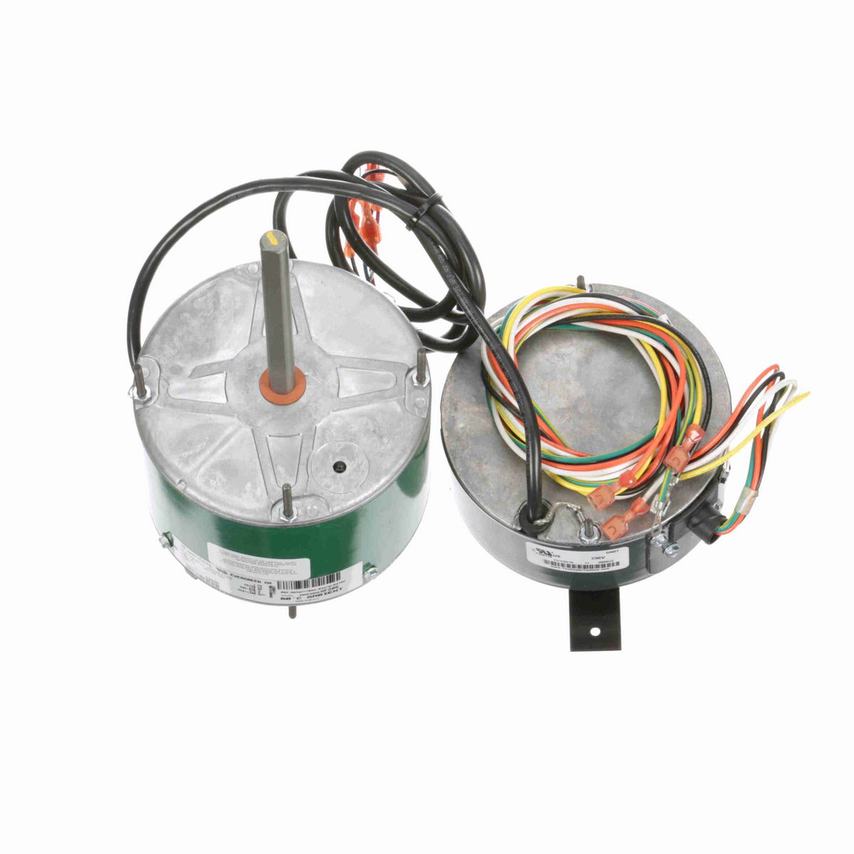 Genteq EVERGREEN® OM Condenser Fan Motor, 1/3 HP, 1 Ph, 60/50 Hz, 208-230 V, 850/1100 RPM, 2 Speed, 48 Frame, CLOSEDAO - 6303R