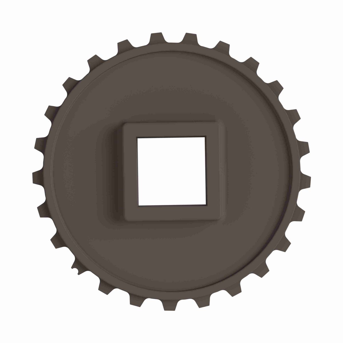 Rexnord 5930 Series Solid One Piece Molded Acetal Sprocket with 25 Teeth and a 1-1/2in Square Bore - 114-692-1