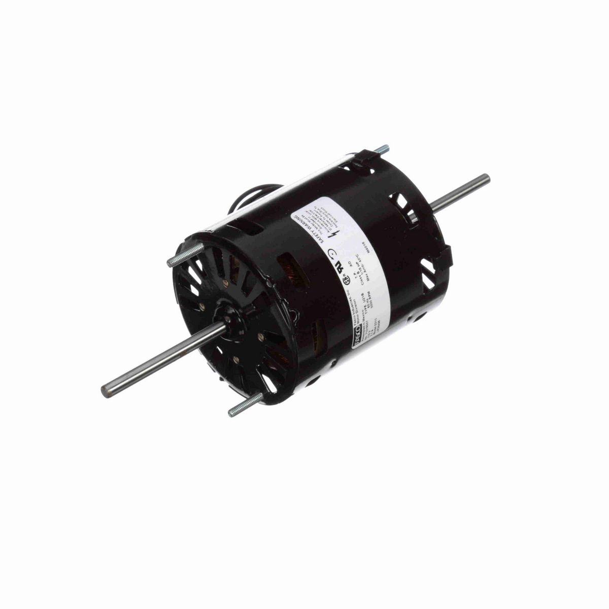 FASCO Fan and Blower Motor, 1/16 HP, 1 Ph, 60 Hz, 115 V, 3000 RPM, 1 Speed, 3.3" Diameter, OAO - D213