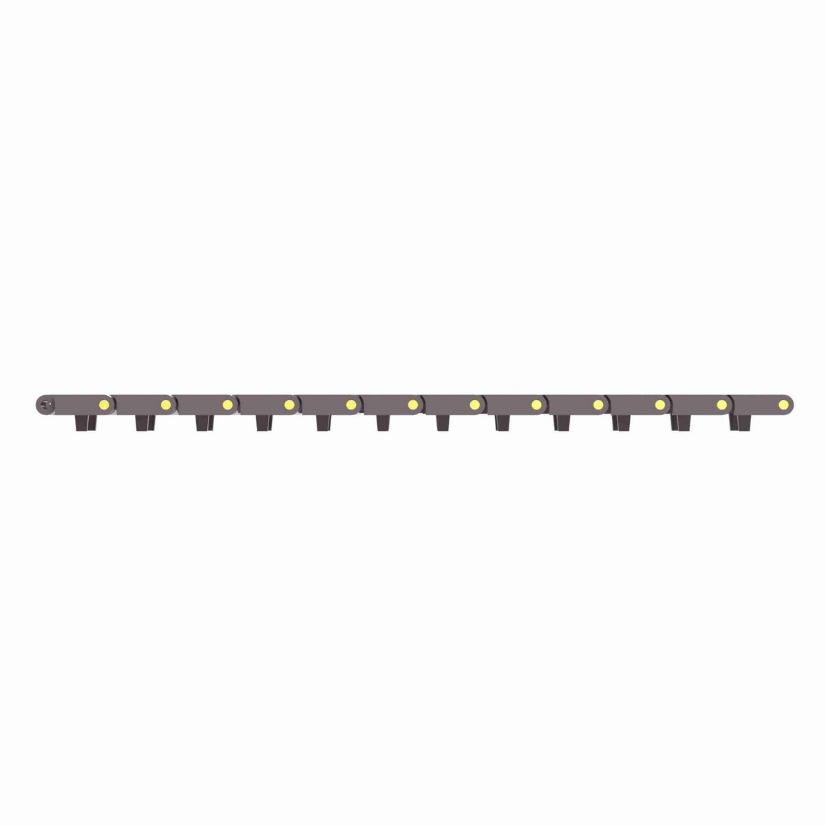Rexnord 5705DTS Straight Running DTS®, Material: Brown High Performance, Width: 4.5in, Pitch: 1.5in - 81421371