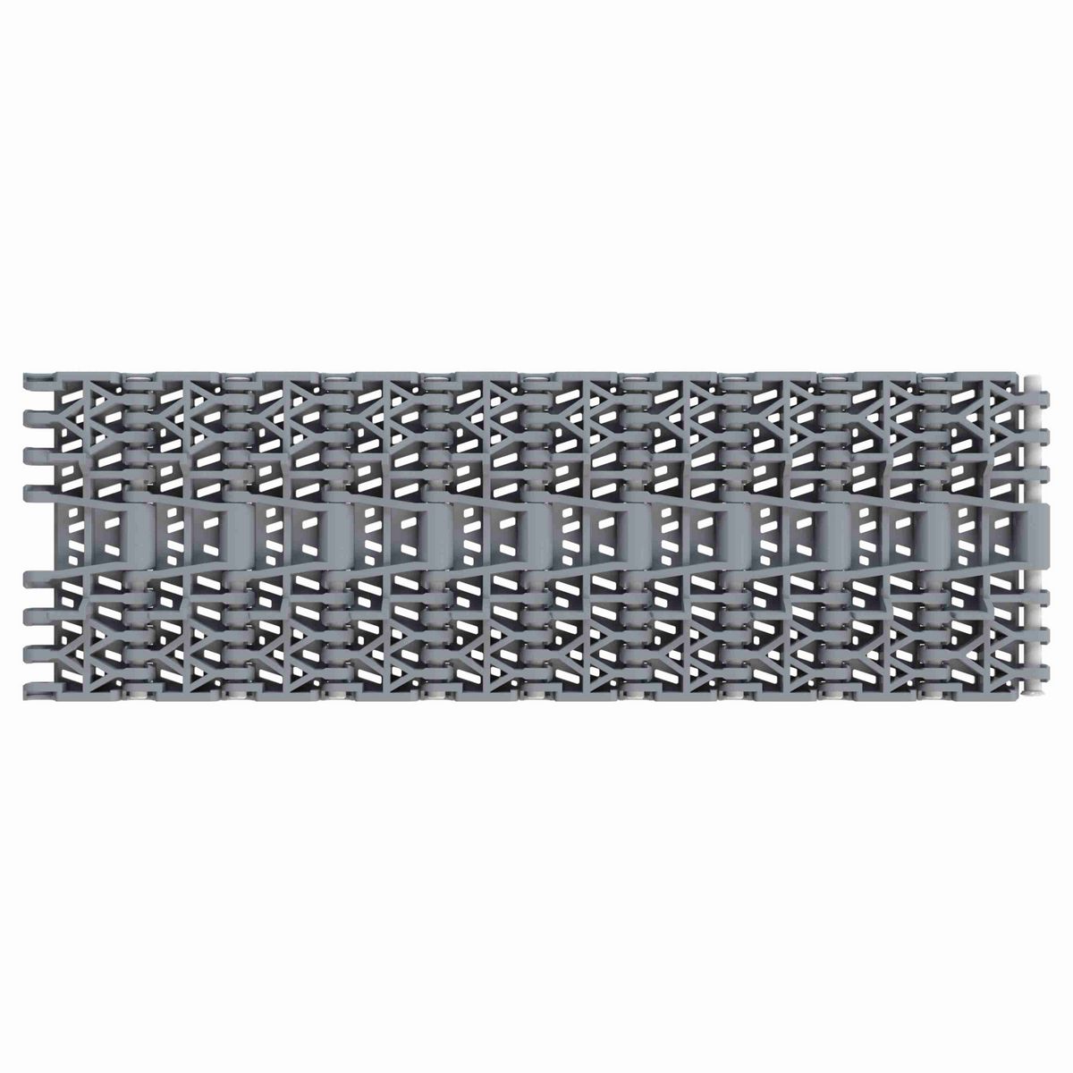 Rexnord 1001FG Straight Running Flush Grid, Material: Silver Platinum Series™ X, Width: 84mm, Pitch: 1in - 876.38.70