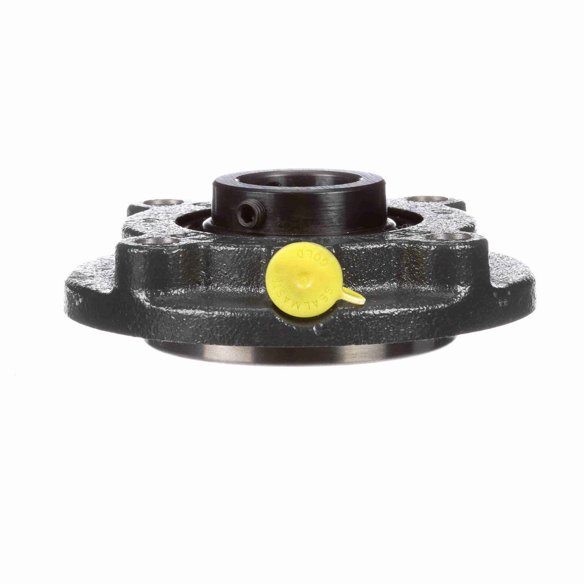 Sealmaster Mounted Cast Iron Flange Cartridge Ball Bearing - 52100 Bearing Steel, Black Oxided - Setscrew Lock - MFC-20C