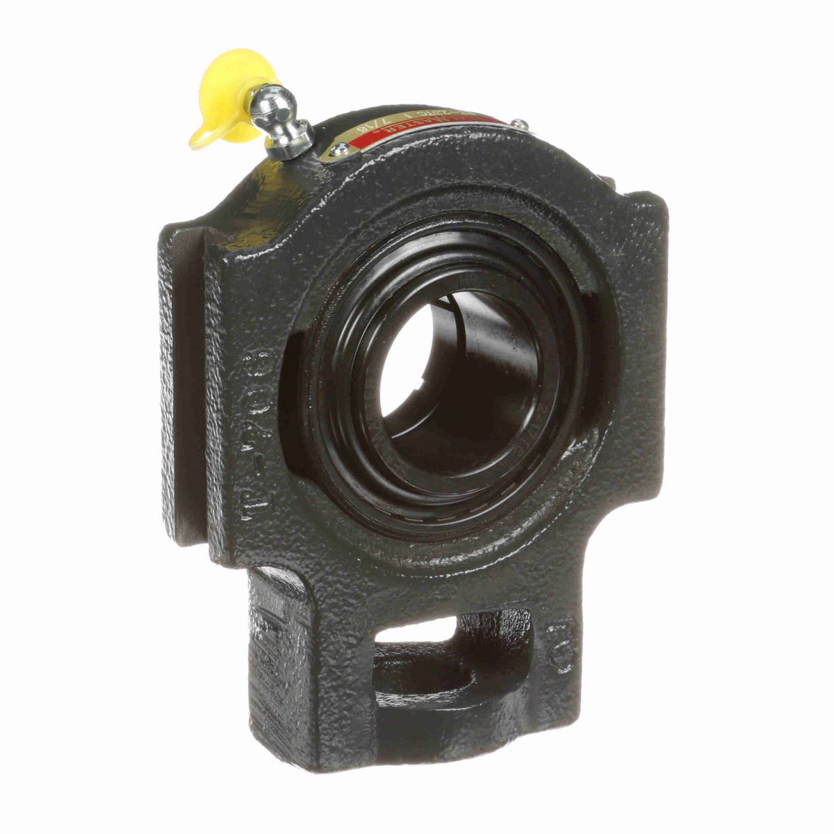 Sealmaster Mounted Cast Iron Wide Slot Take Up Ball Bearing - 52100 Bearing Steel, Black Oxided - Concentric Lock - ST-23TC