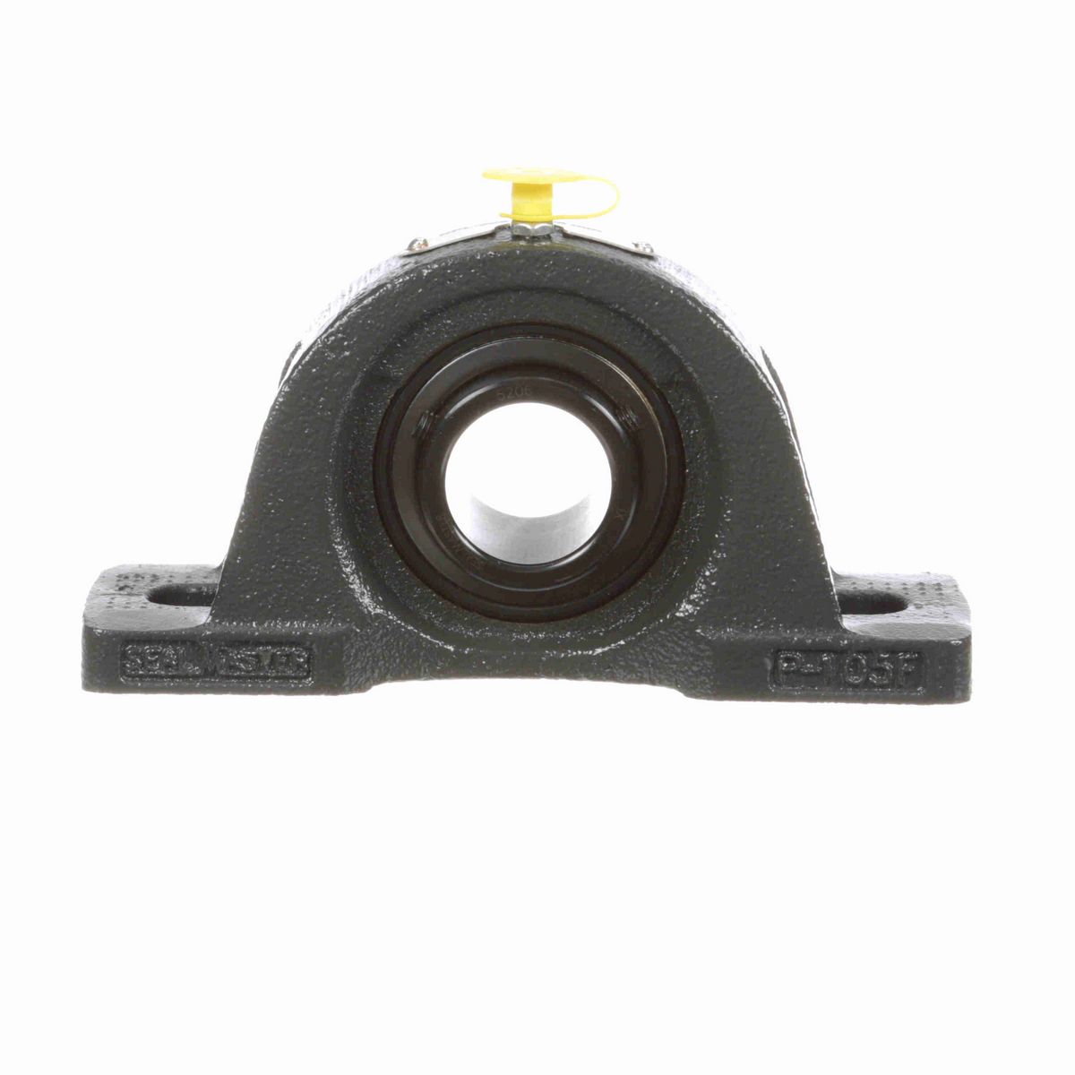 Sealmaster Mounted Cast Iron Two Bolt Low Base Pillow Block Ball Bearing - 52100 Bearing Steel, Black Oxided - Setscrew Lock - NPL-206