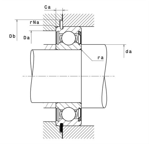 Однорядный шарикоподшипник NTN 6312ZNR