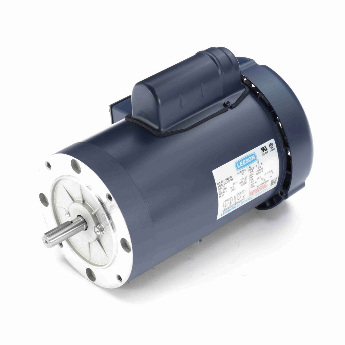 LEESON General Purpose Motor, 2 HP, 1 Ph, 60 Hz, 115/230 V, 3600 RPM, 56C Frame, TEFC - 110422.00
