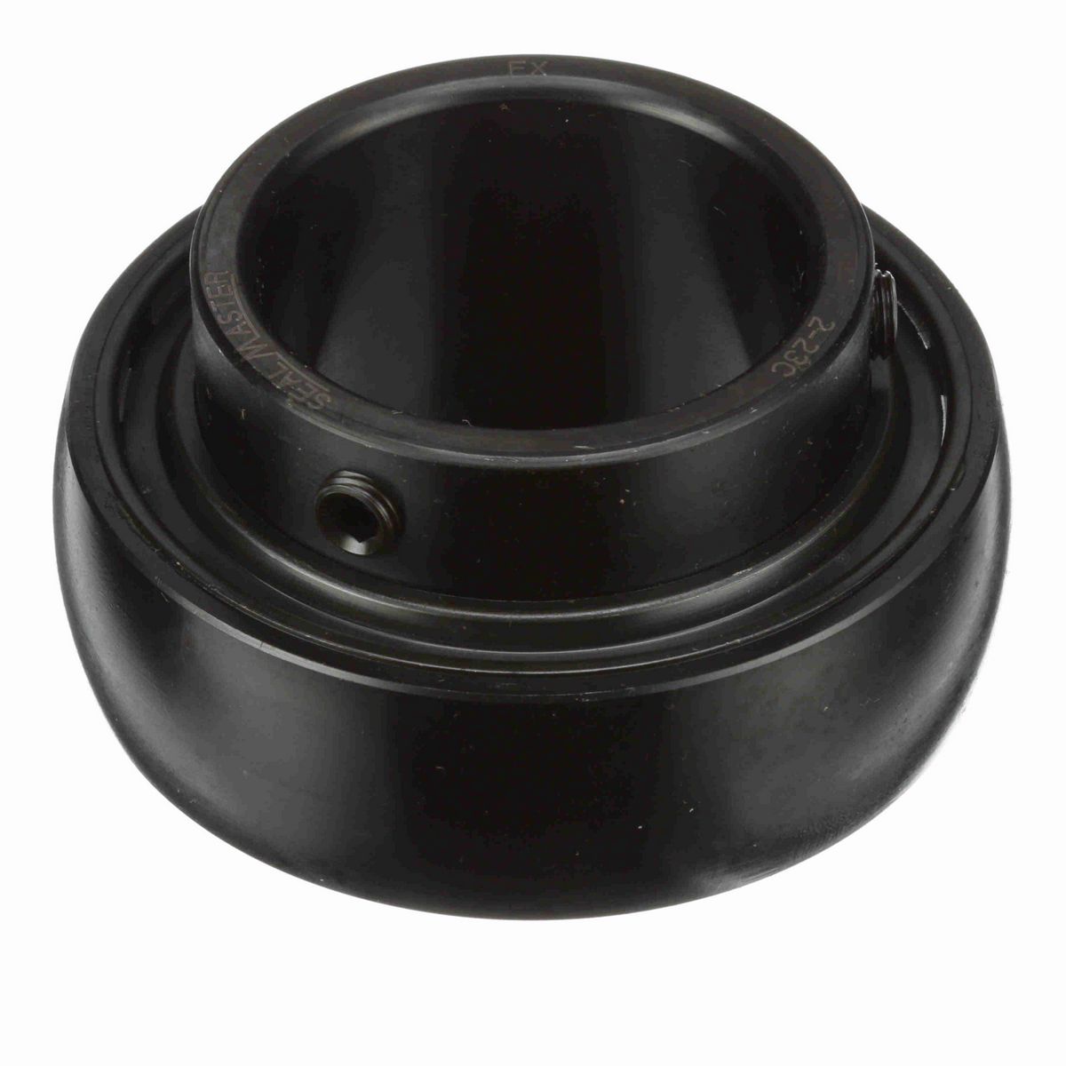 Sealmaster Mounted Insert Only Ball Bearing - 52100 Bearing Steel, Black Oxided - Setscrew Lock - 2-23C