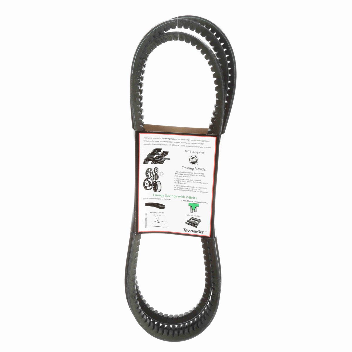 Browning EPDM Notched Belt 98% Efficient - BX124