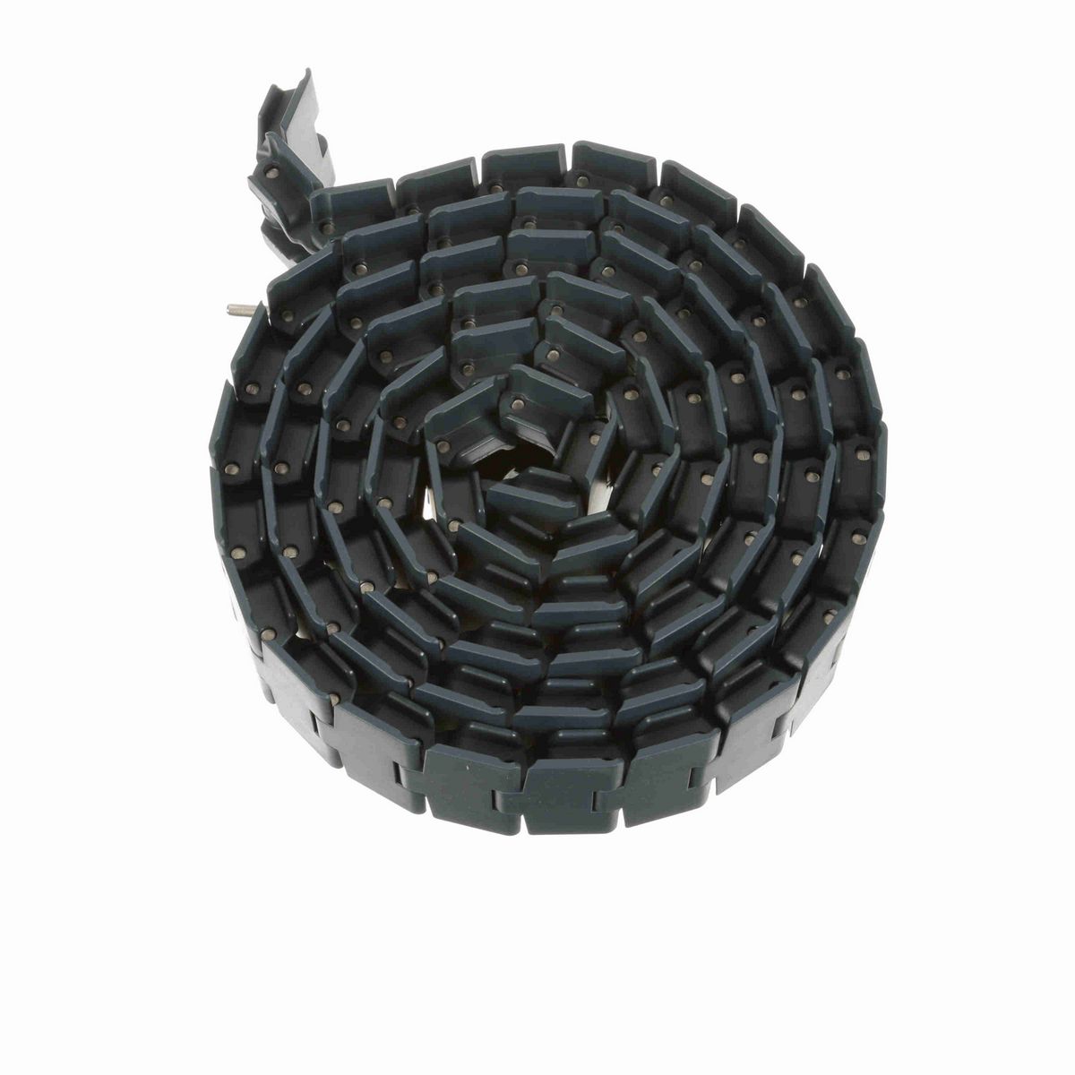 System Plast 880TAB Side-flexing Solid Top, Material: NG evo (Gray Blue), Width: 3.3in, Pitch: 1.5in - NGE880TAB-K330