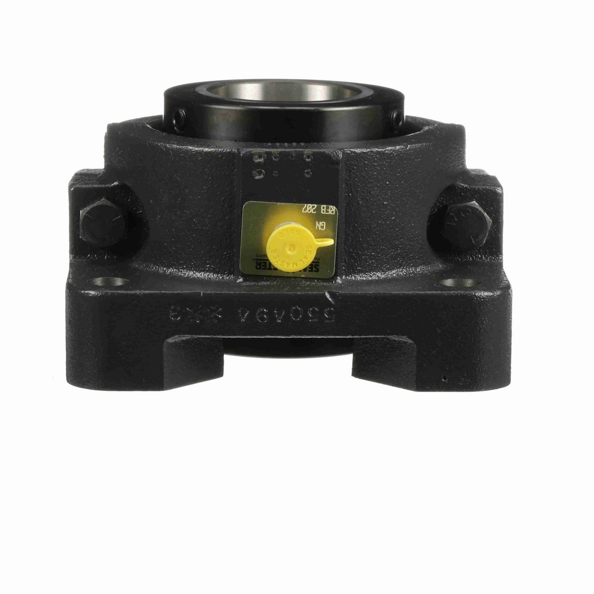Sealmaster Mounted Cast Iron Four Bolt Flange Tapered Roller - 52100 Bearing Steel - Double Collar Mount Lock - RFB 207