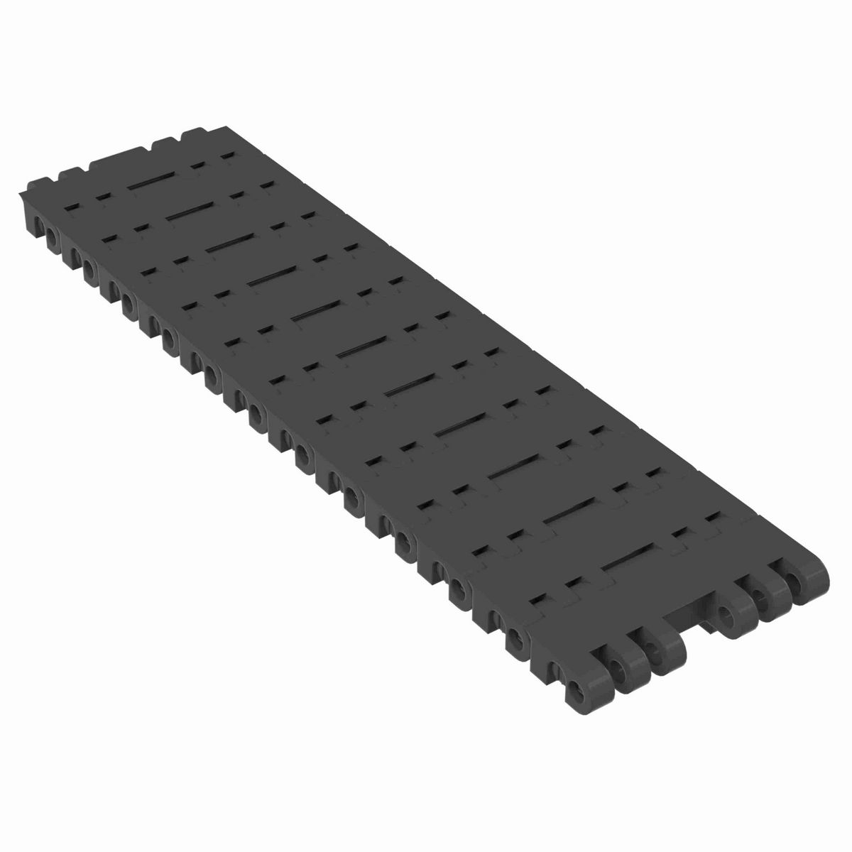 Rexnord 7705 Straight Running Solid Top, Material: Black Abrasion Resistant Polyamide, Width: 3.25in, Pitch: 1in - 81449771